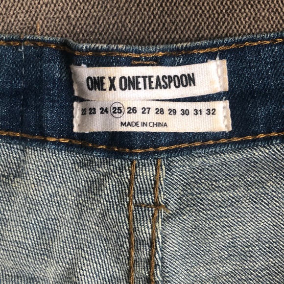 One Teaspoon Harlet High Rise Denim Short, 25 - Picture 6 of 8